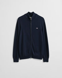 Casual vest van katoen met ritssluiting