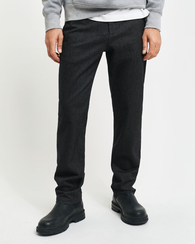 Pantalon slim fit bicolore