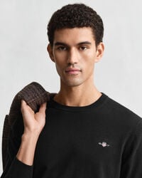 Klassieke katoenen trui met ronde hals