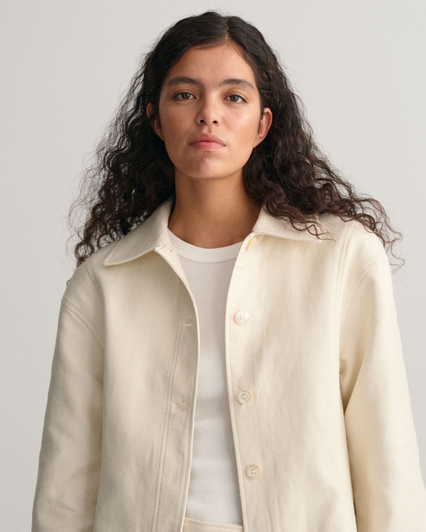 Textured overhemdjack