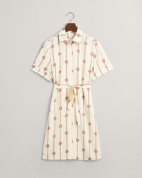 Hemdjurk met print en korte mouwen