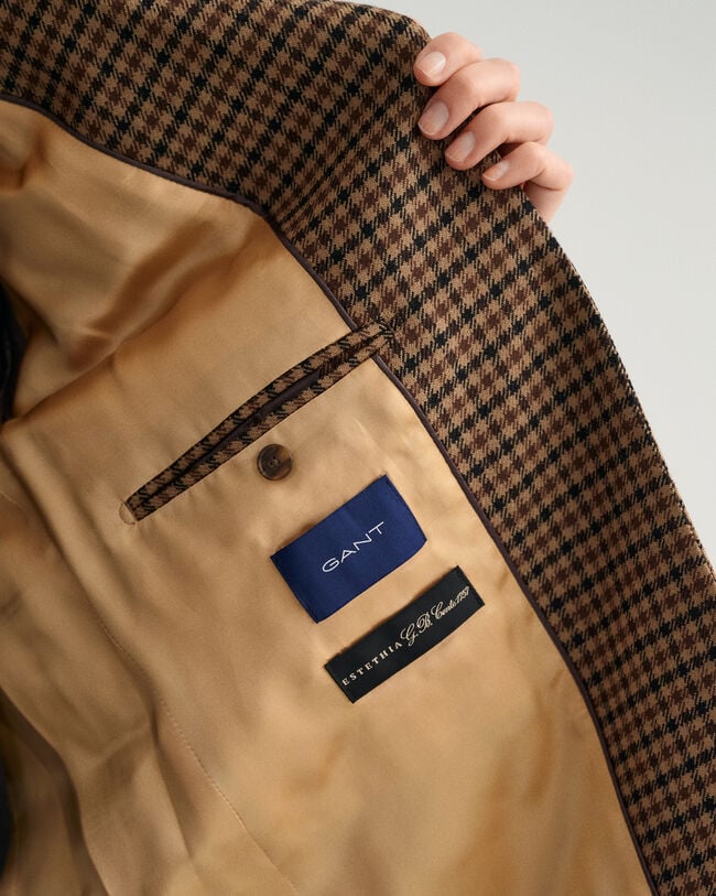 Veste blazer ultra ample à carreaux