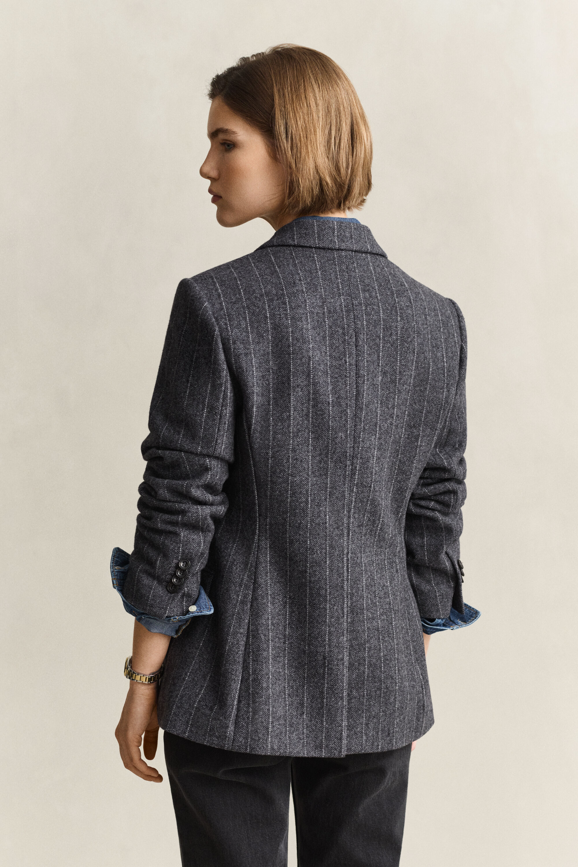 Veste blazer Hourglass à rayures tennis