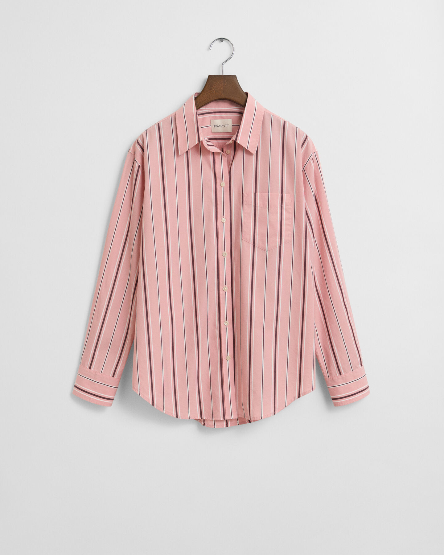 Relaxed Fit Classic hemd van poplin met strepen