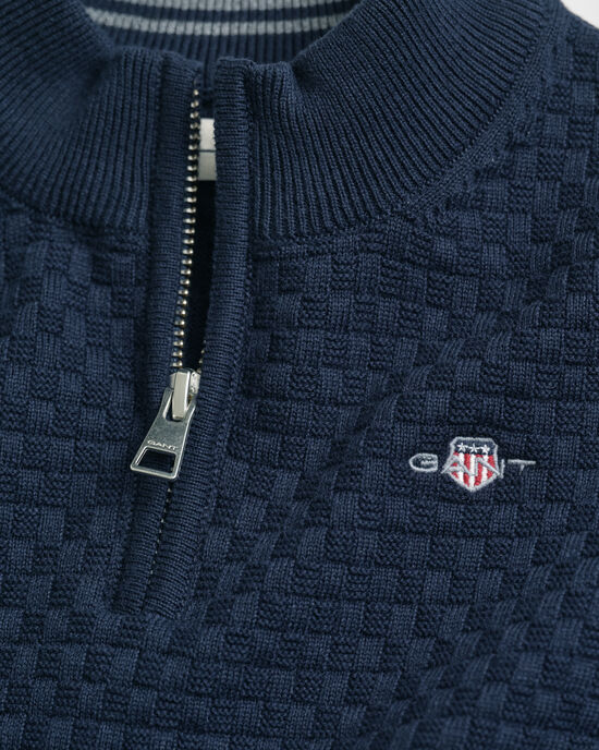 Pull à demi-zip micro texturé Enfant