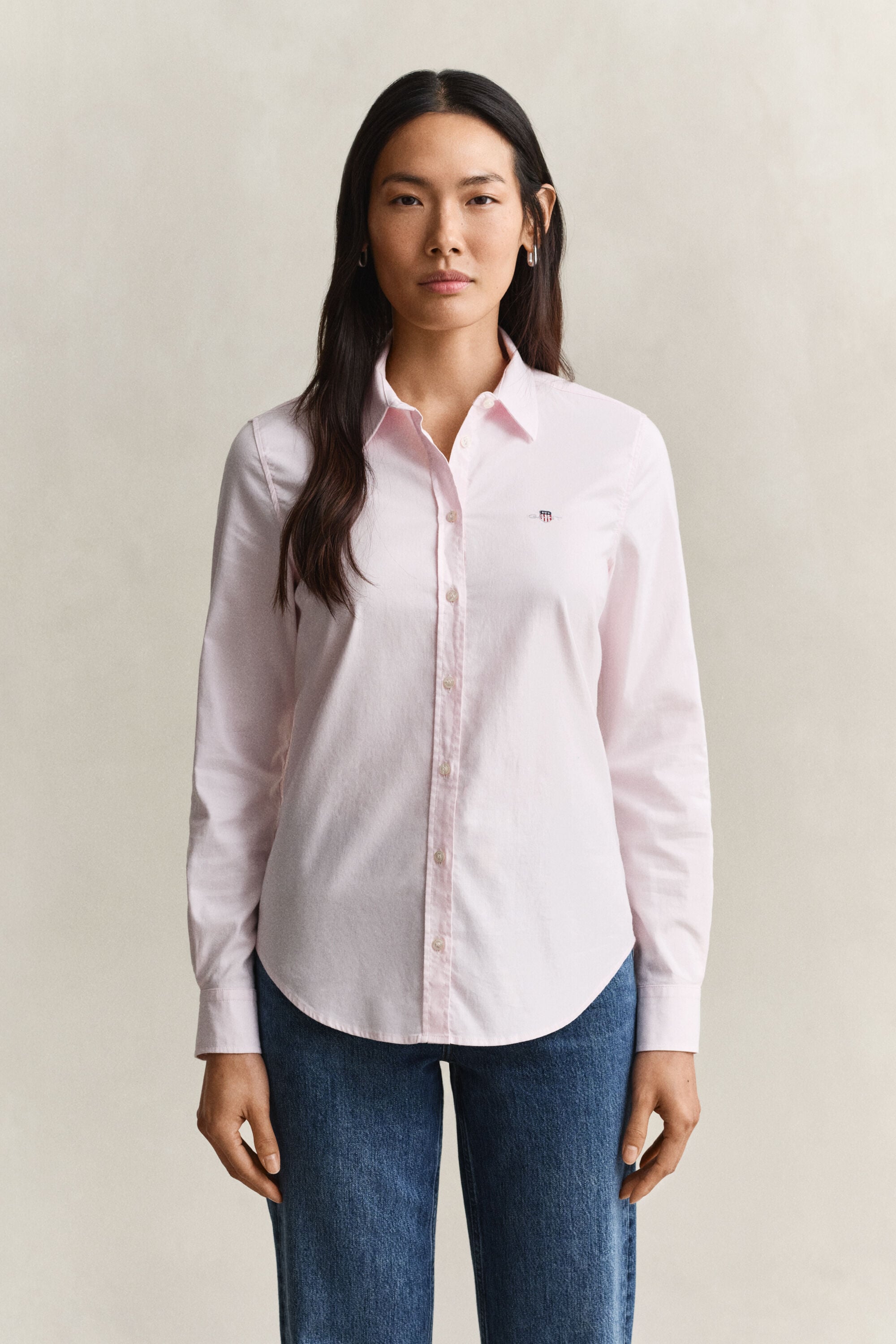 Classic Slim Oxford-hemd met stretch
