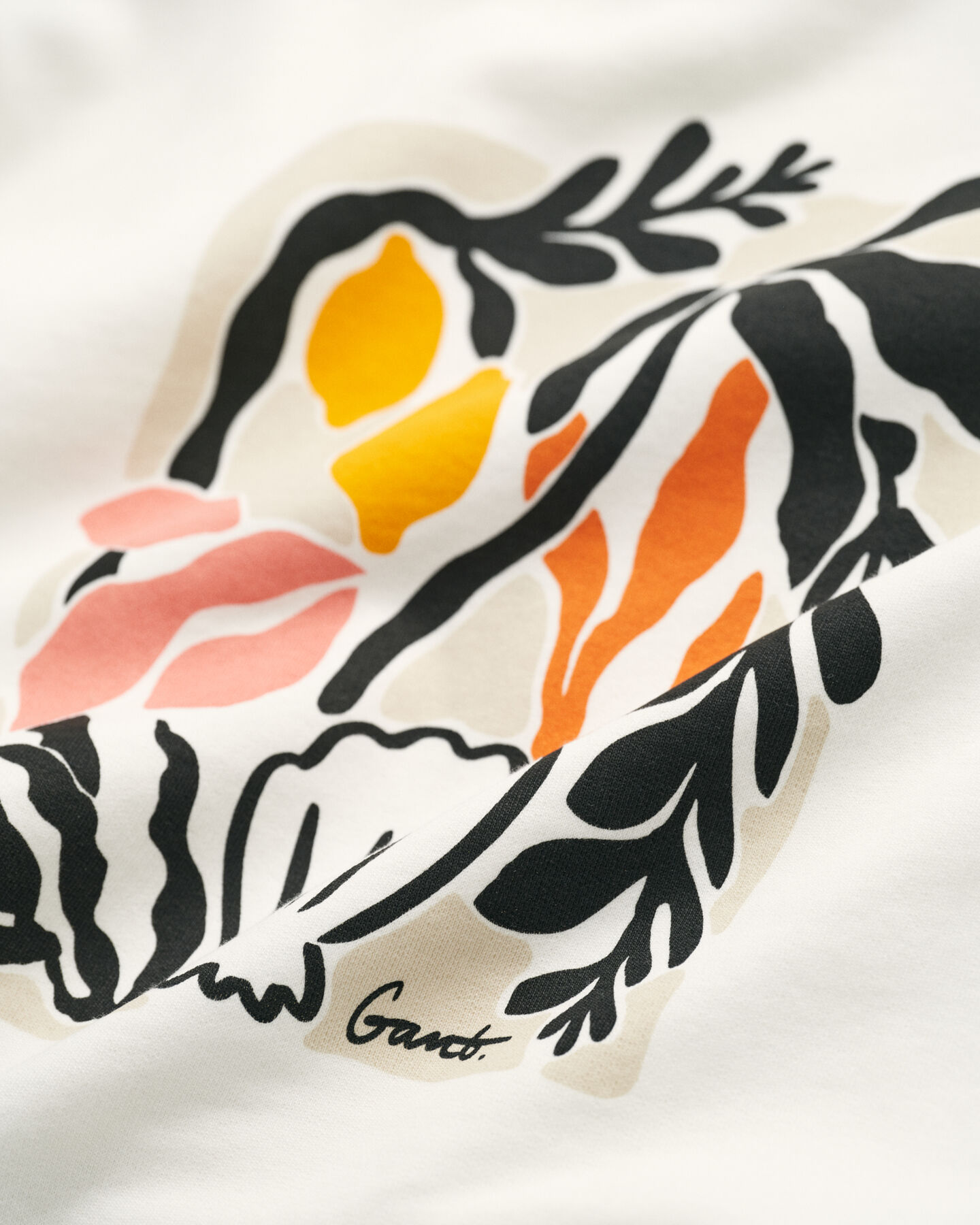 Palm Print sweatshirt met ronde hals