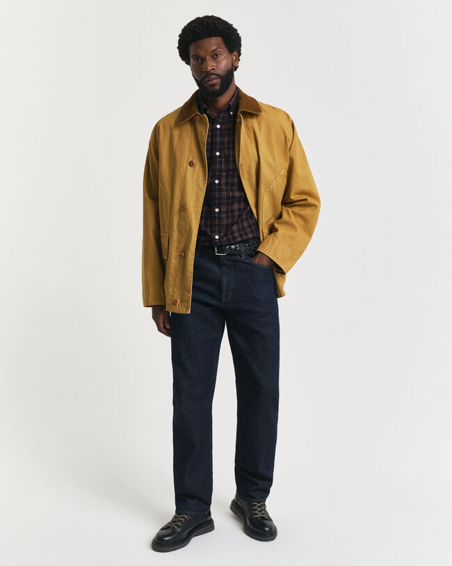 Regular Fit geruit corduroy hemd