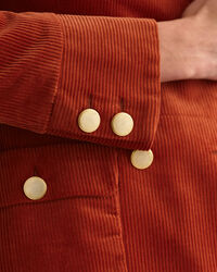 Veste blazer slim en velours côtelé