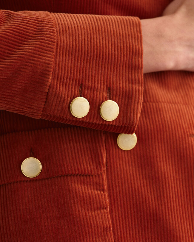 Veste blazer slim en velours côtelé