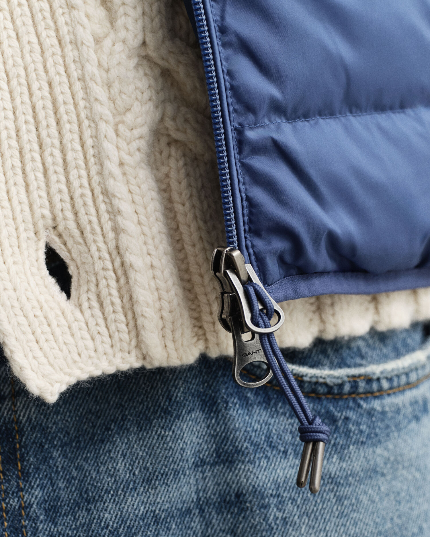 Doudoune sans manches légère en duvet