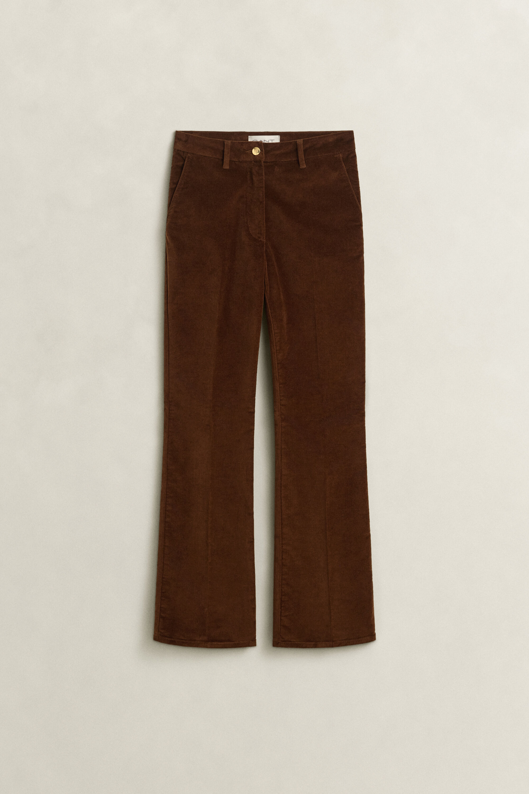 Pantalon évasé en velours