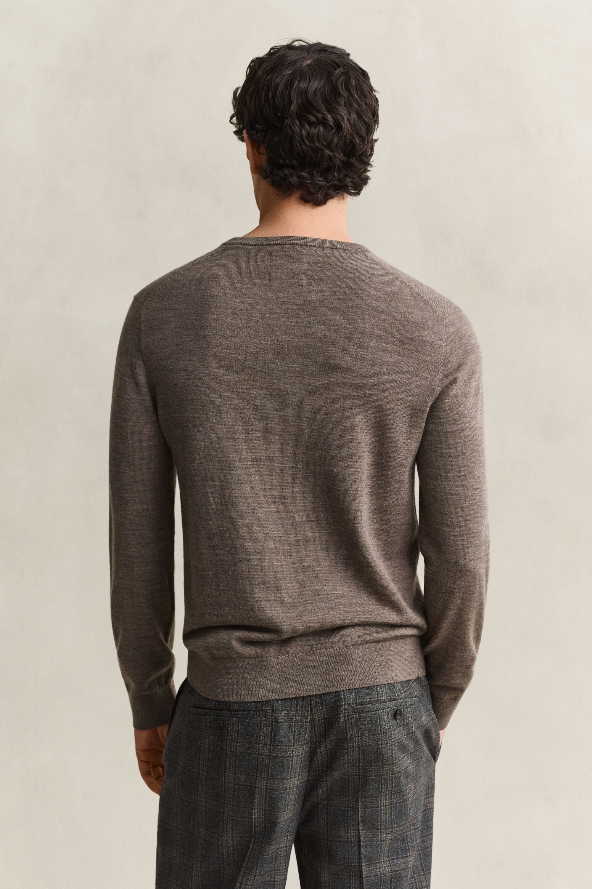Pull col rond en laine mérinos