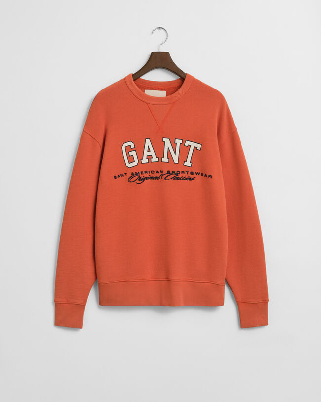 Graphic sweatshirt met ronde hals in collegestijl