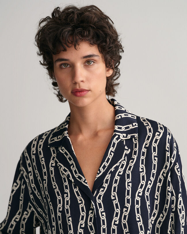 Relaxed Fit Chain Print pyjamajasje