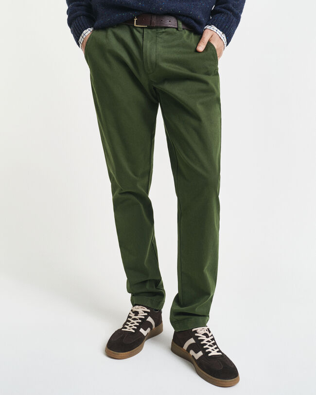 Pantalon chino slim ultra-confortable