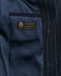 Wollen jas met krijtstreep