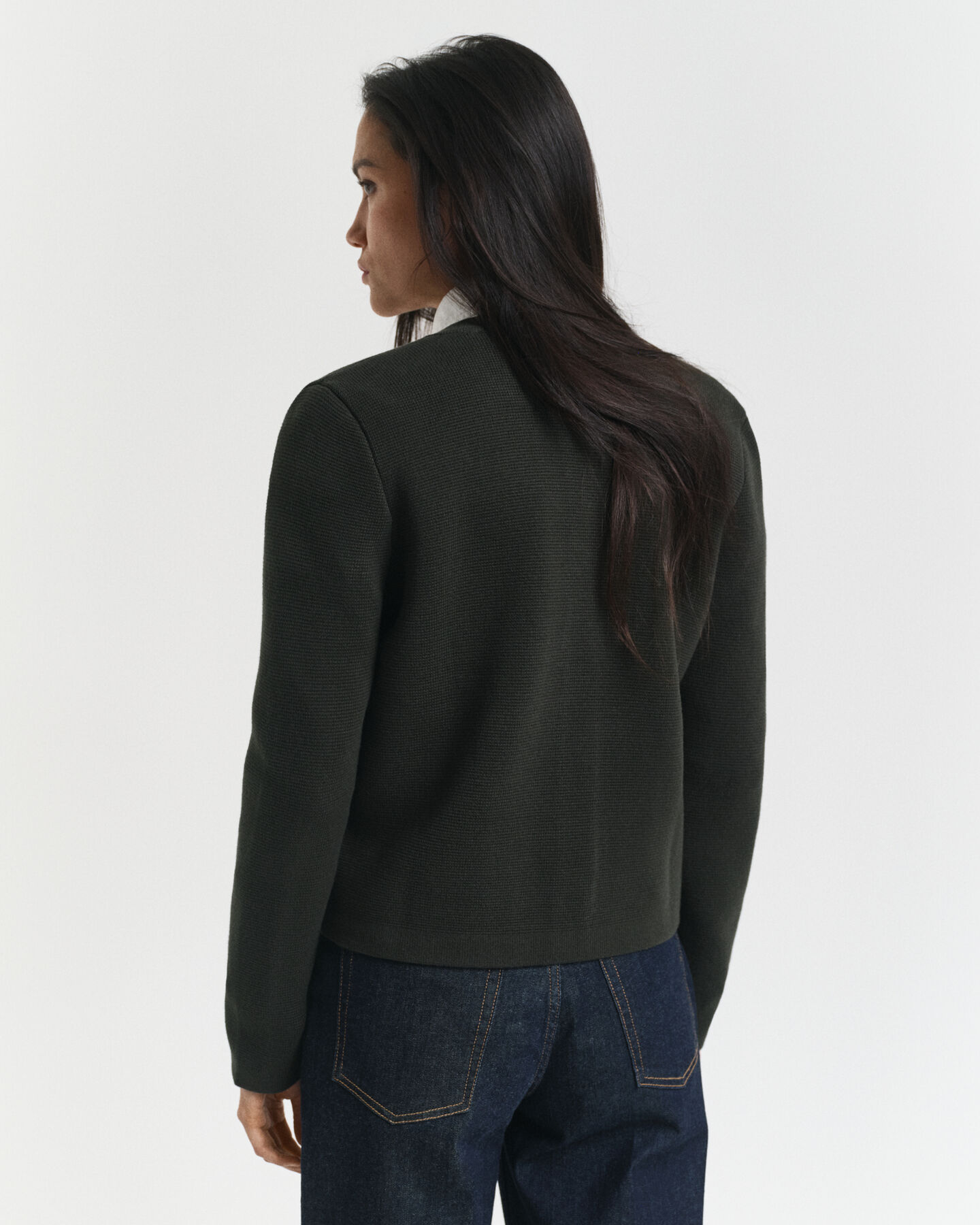 Gebreid Contrast vest