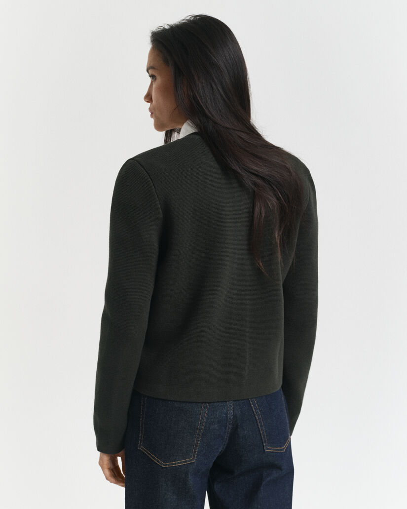 Gebreid Contrast vest