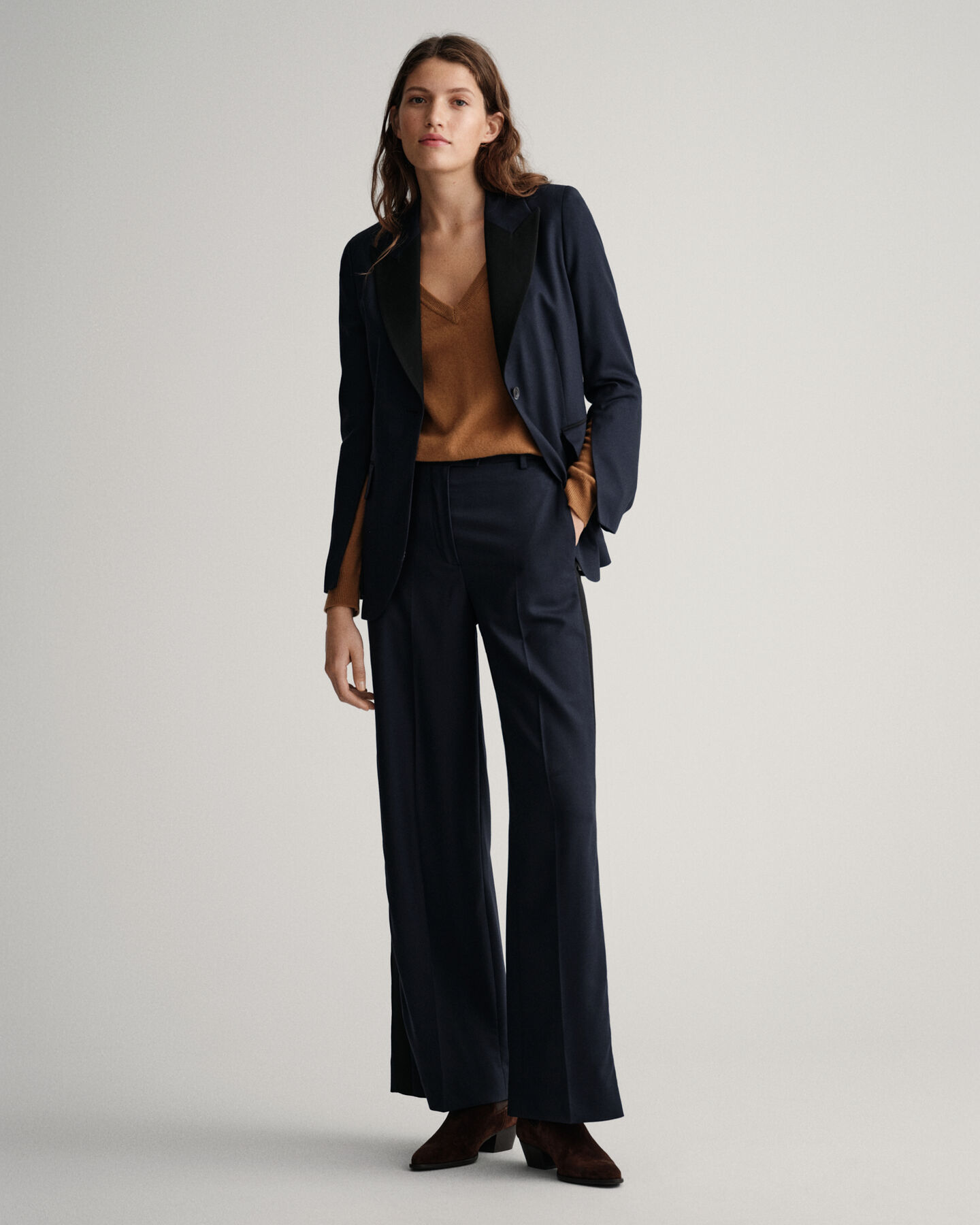 Pantalon taille haute Tuxedo