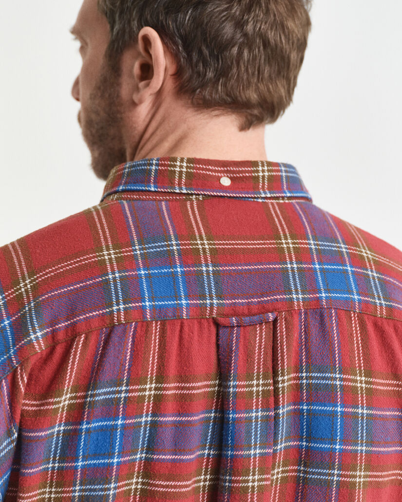 Relaxed Fit geruit hemd van keperstof