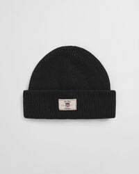 Bonnet côtelé en coton mélangé