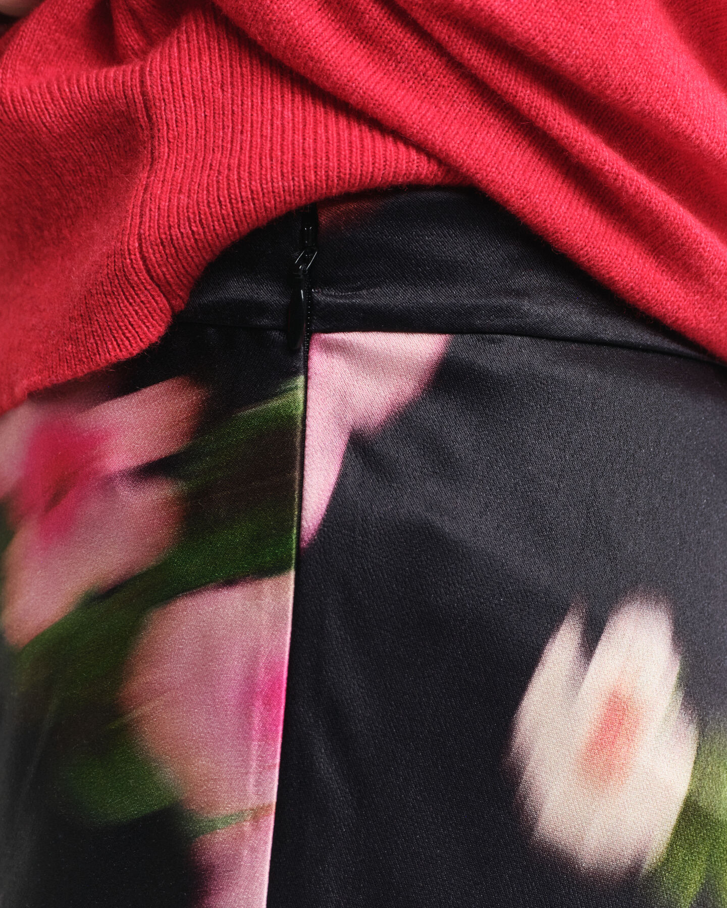 A-lijn midirok met bloemenprint