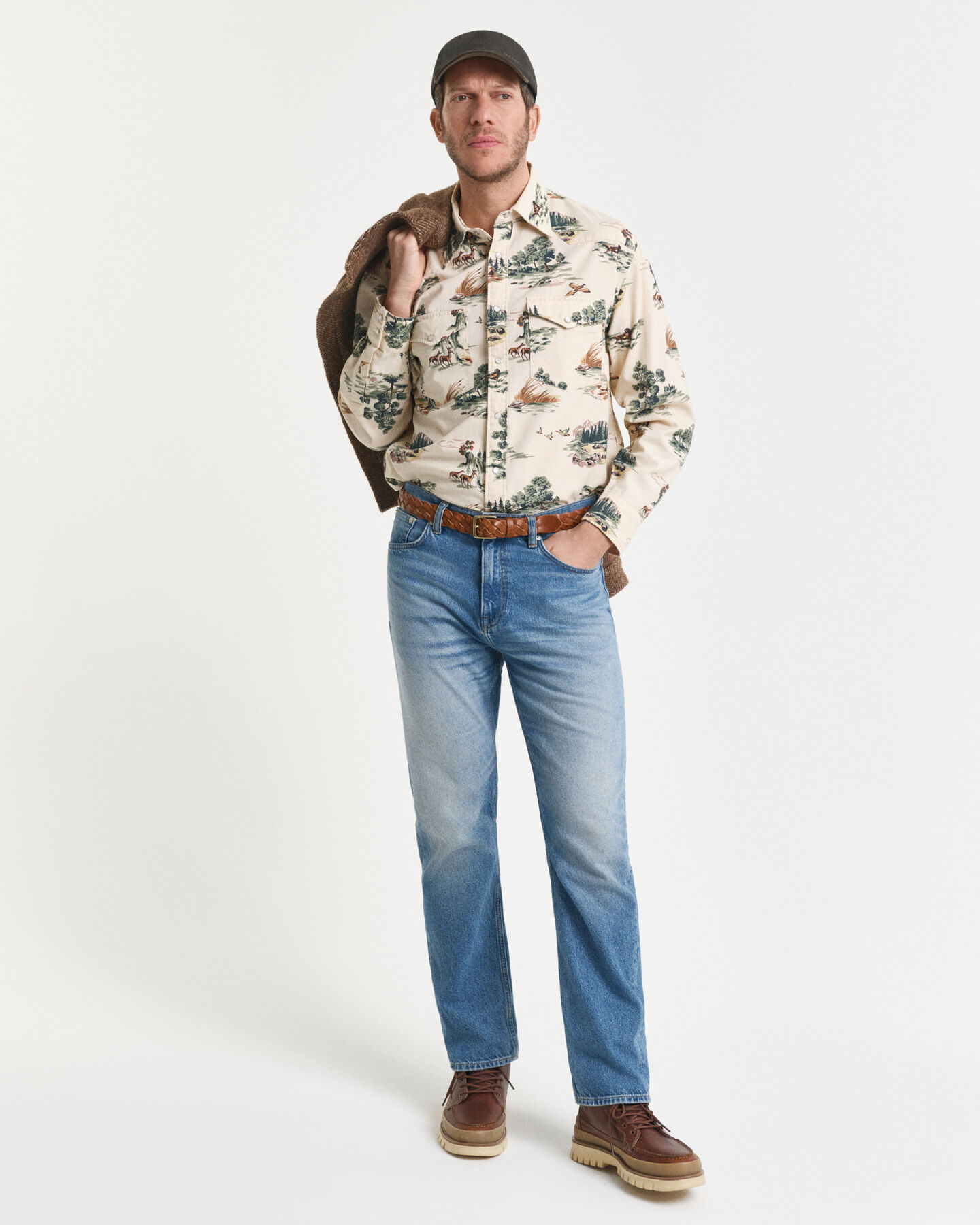 Chemise coupe décontractée à imprimé Rodeo