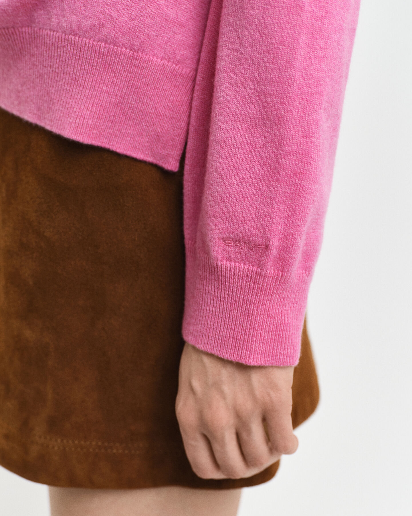 Trui met ronde hals van buitengewoon zachte lamswol