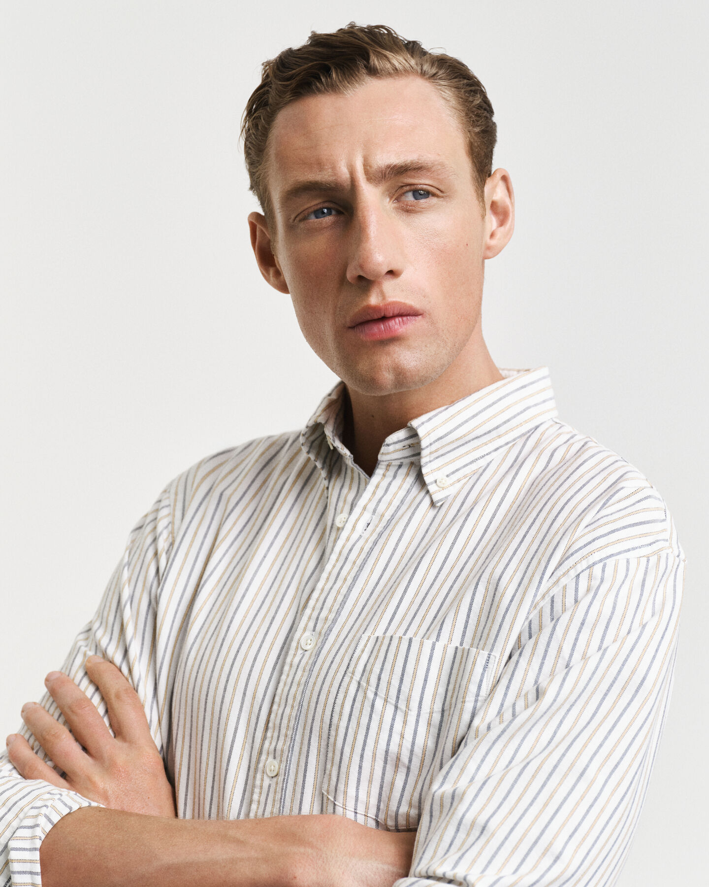 Relaxed Fit Heritage Oxford-hemd met strepen