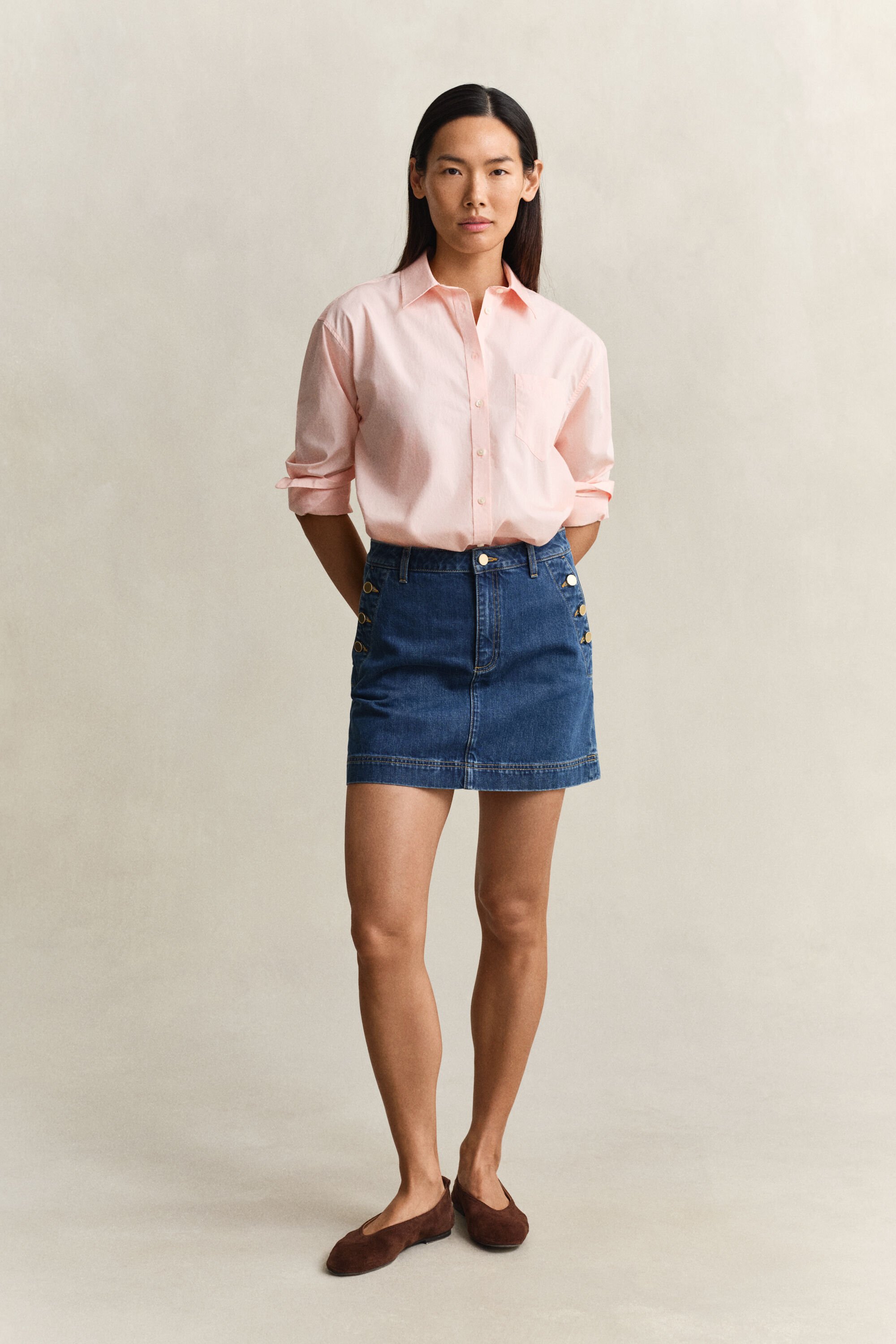 Relaxed Fit Classic overhemd van poplin