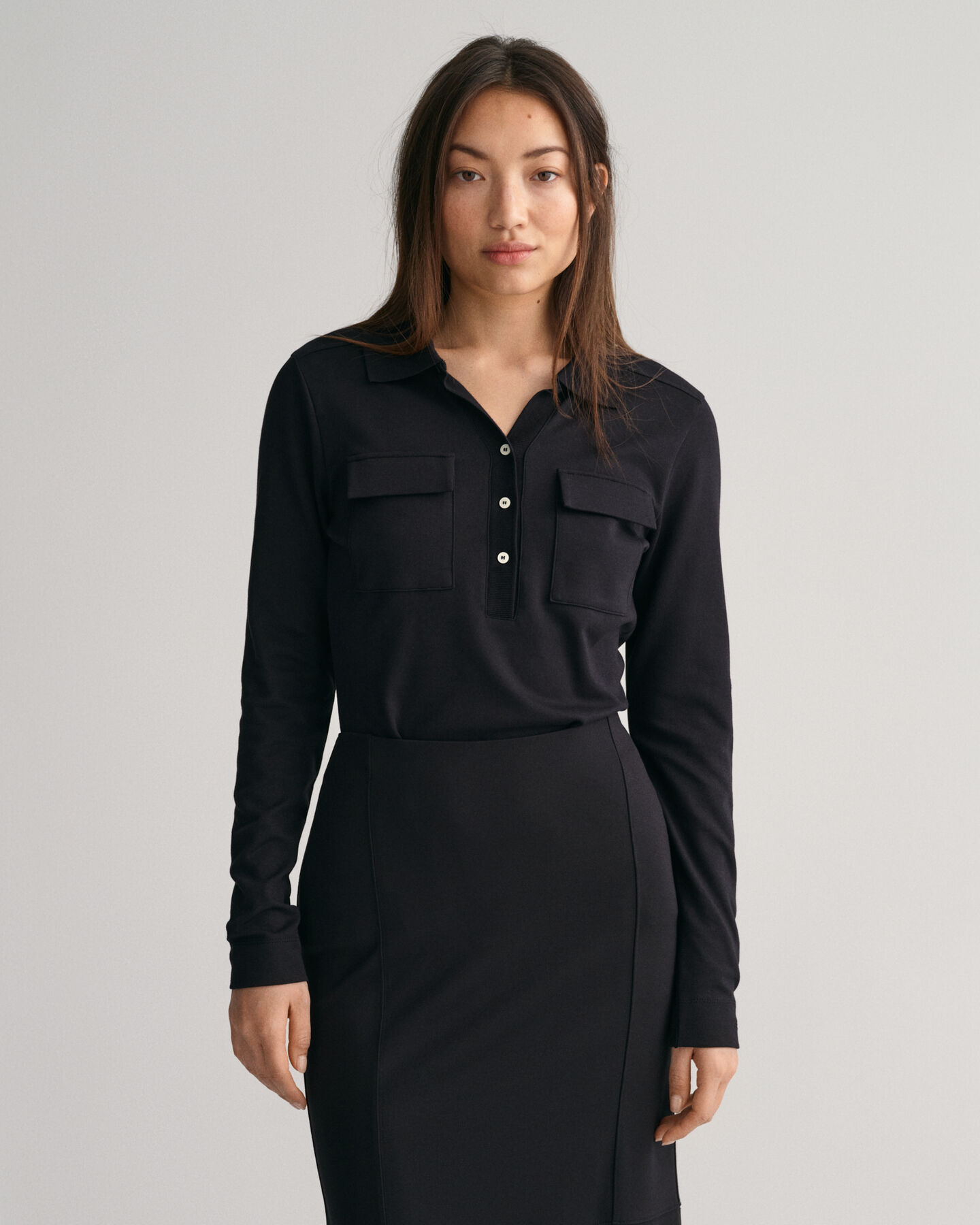 Slim Fit poloshirt van jersey