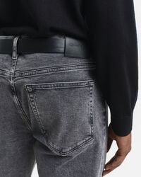 Jean regular fit noir délavé