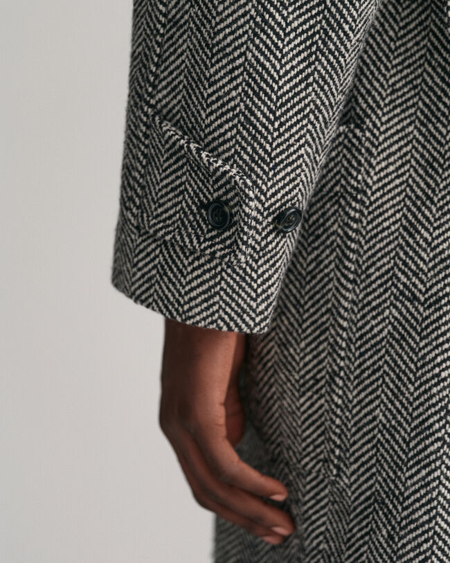 Balmacaan wollen jas