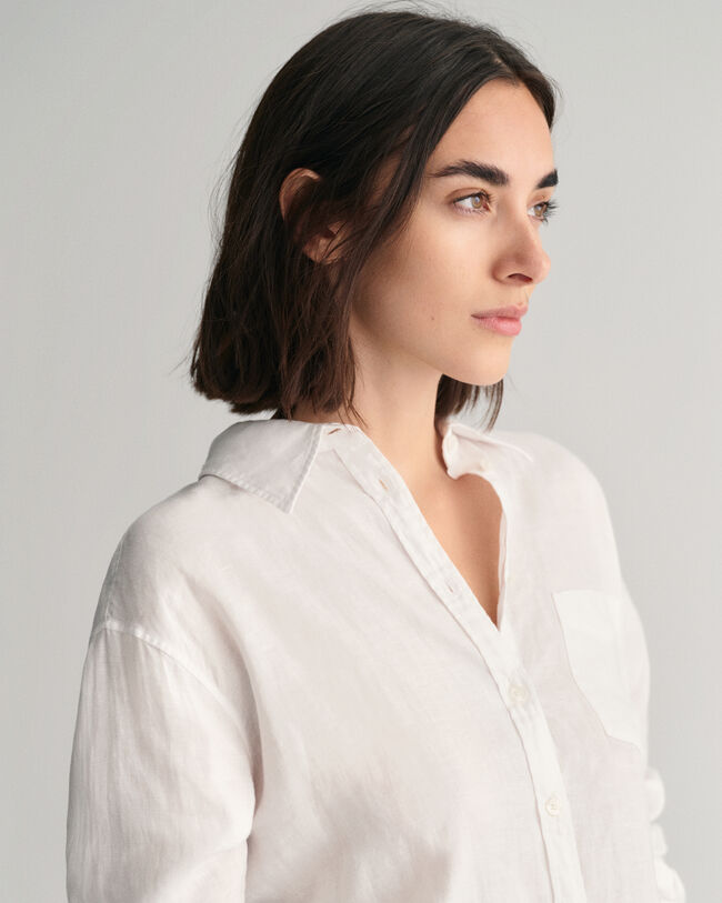Relaxed Fit linnen blouse