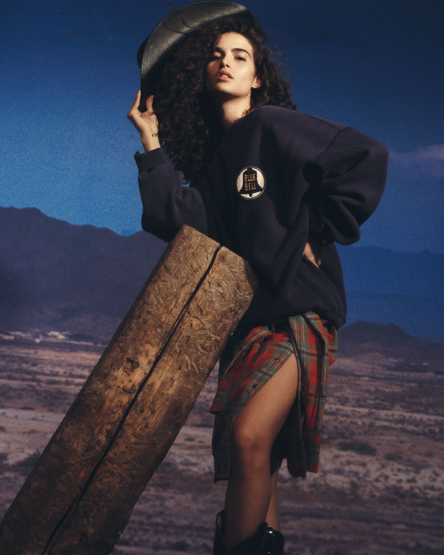 Wrangler x GANT sweatshirt met badge