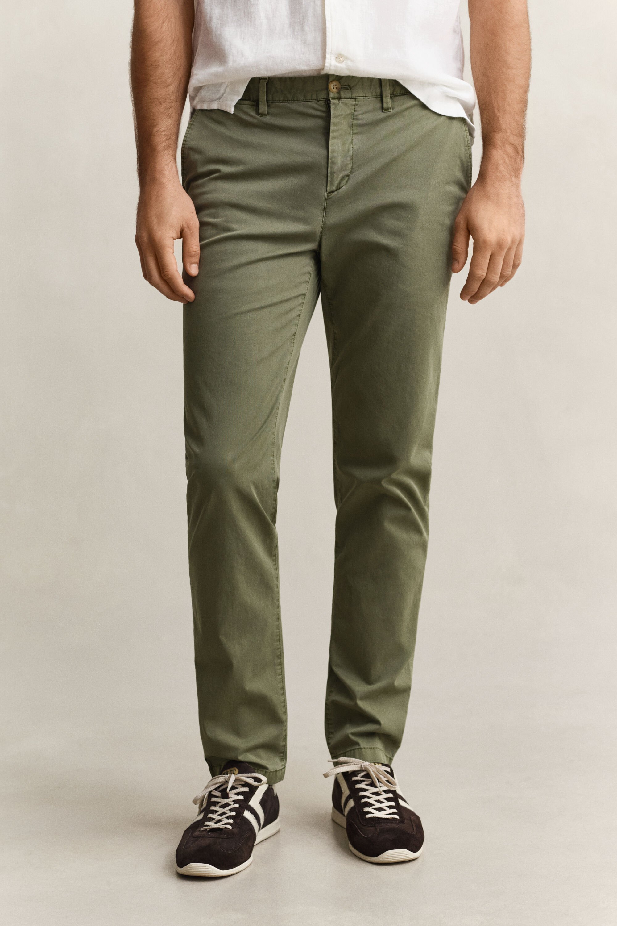 Pantalon chino effet délavé