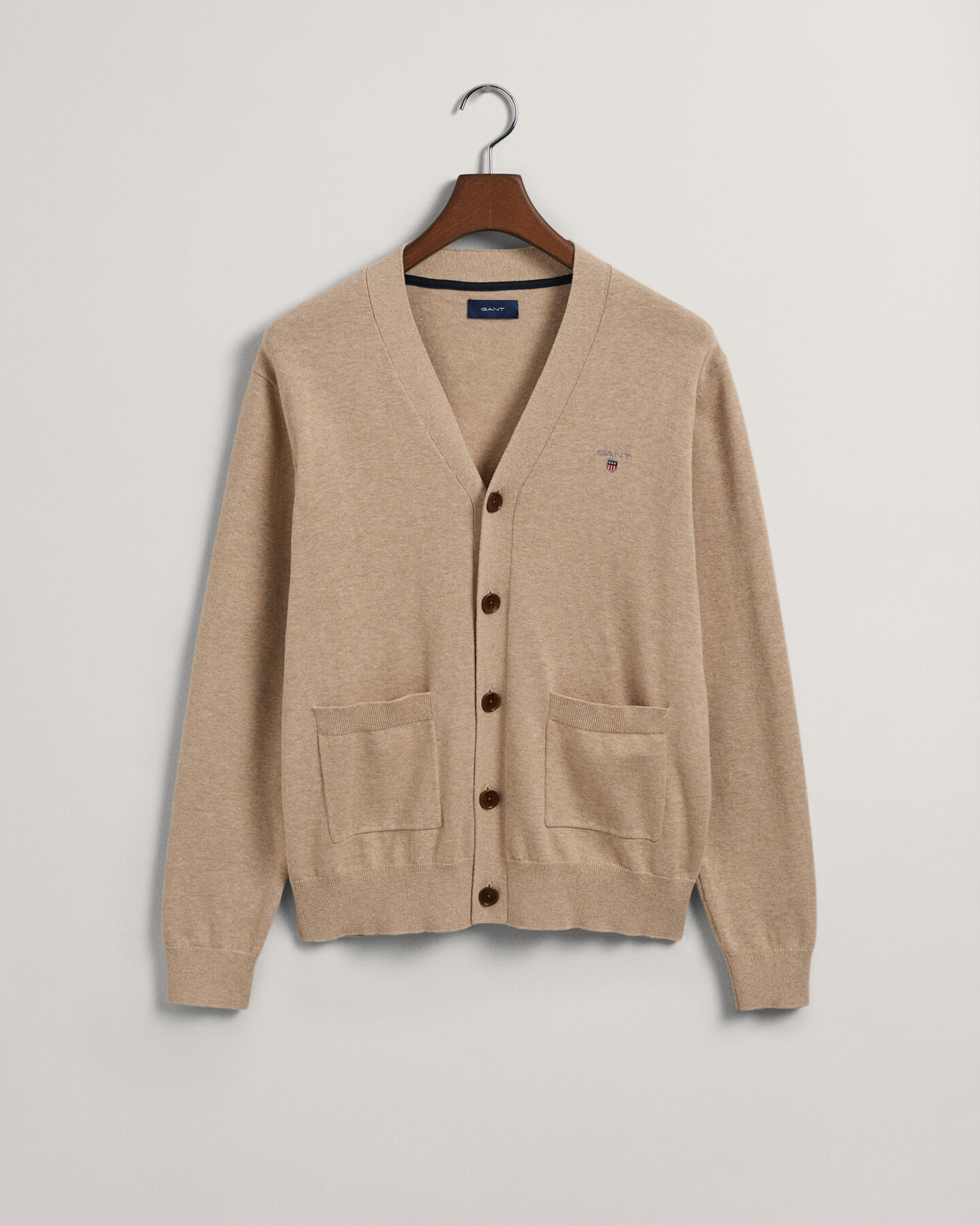 Classic katoenen vest met V-hals