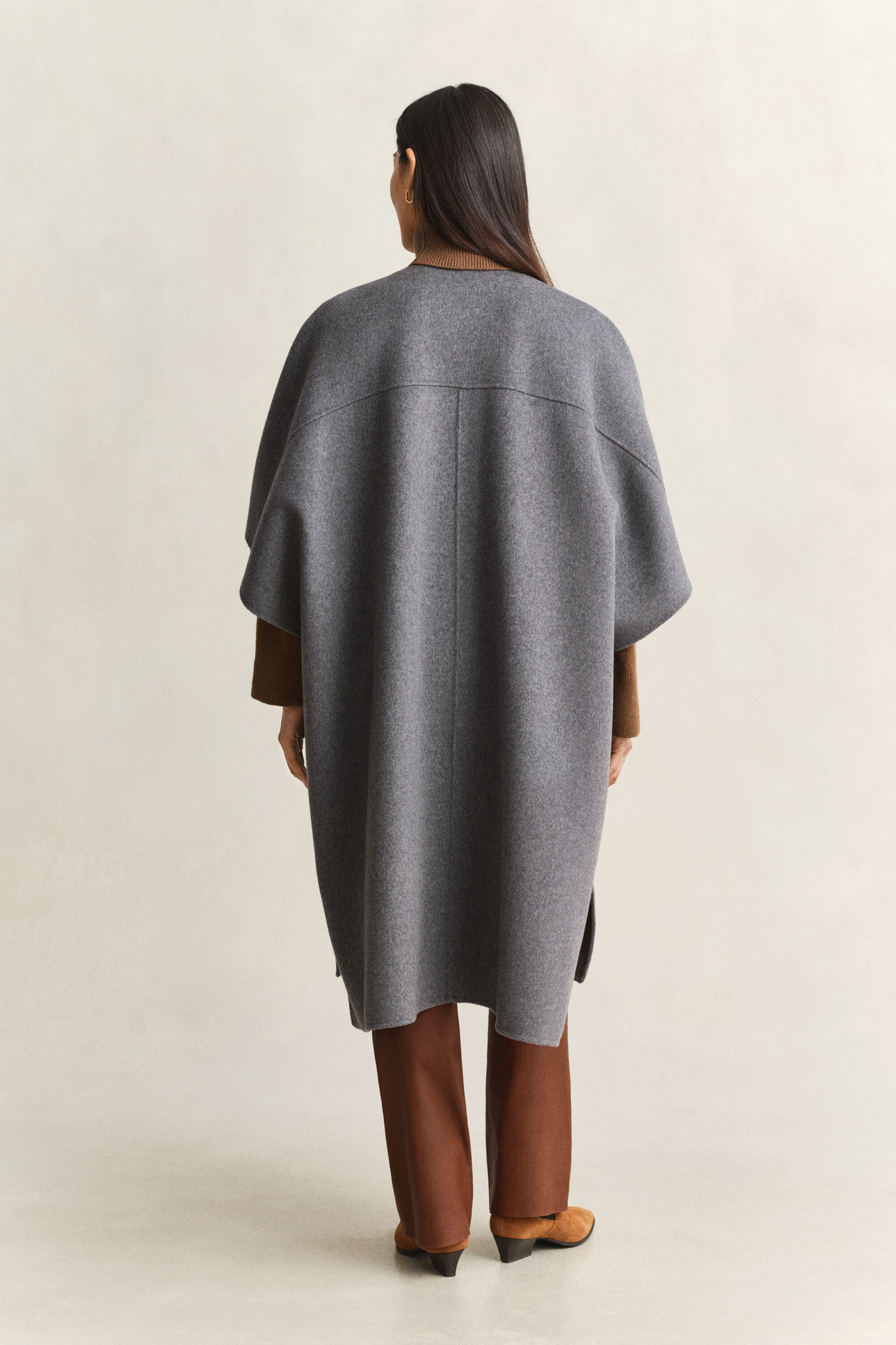 Manteau-cape cousu main