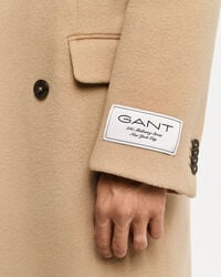 Manteau à boutonnage croisé en laine