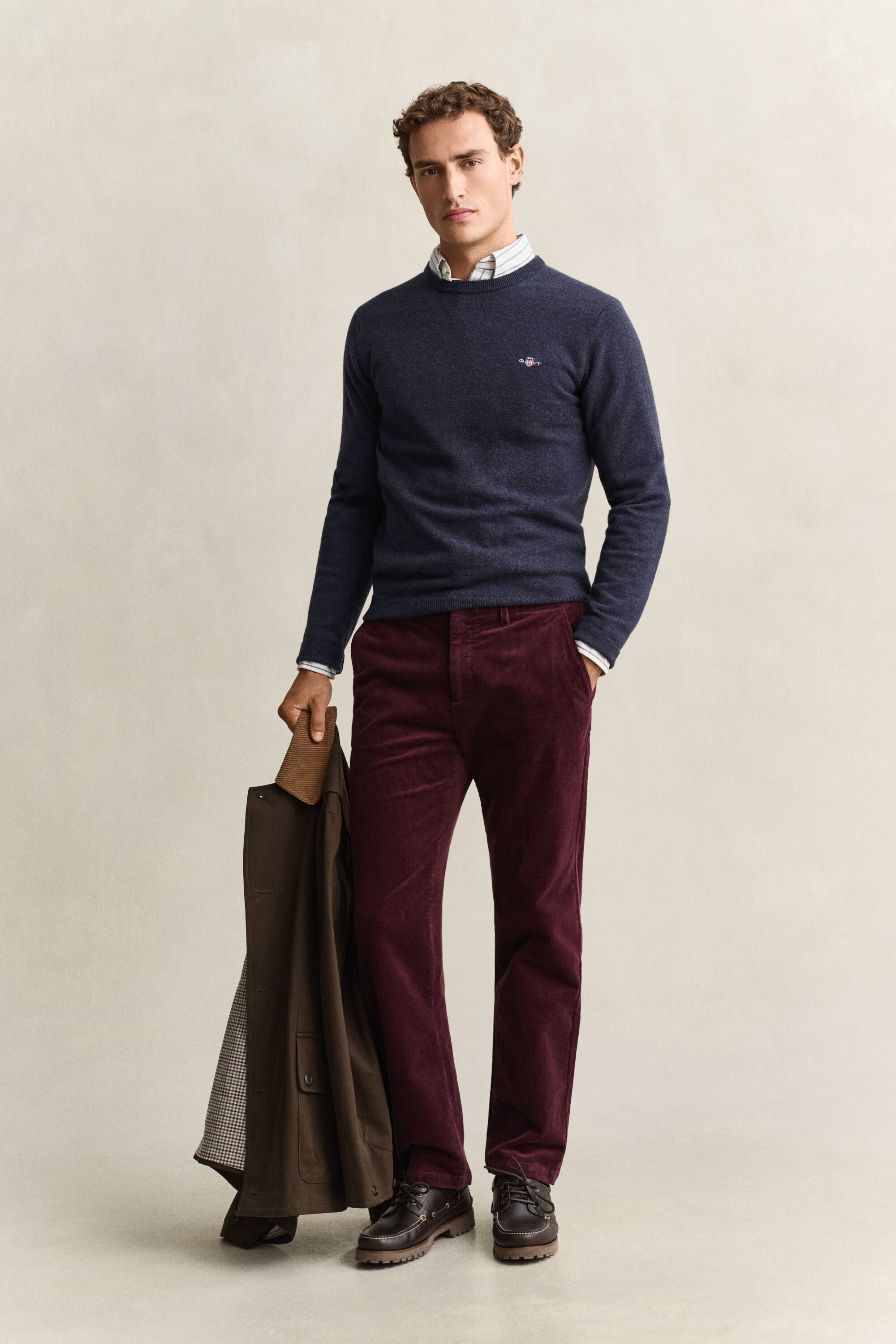 Pull col rond en laine d’agneau