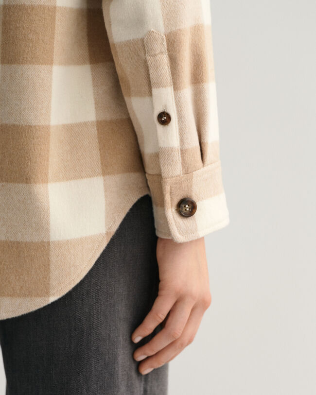 Surchemise relaxed fit &agrave; carreaux