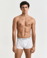 Set van drie boxershorts met botenprint