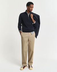 Pull à demi-zip en cachemire