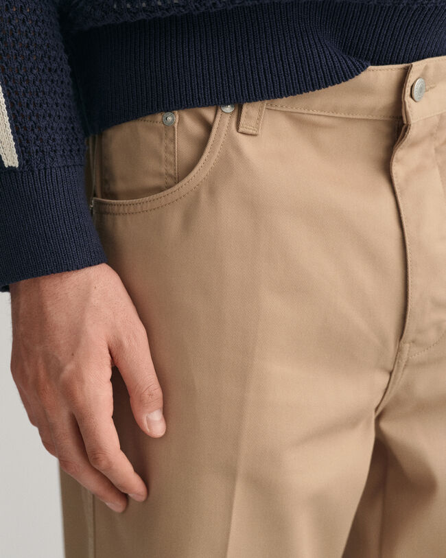 Pantalon plissé à cinq poches STA