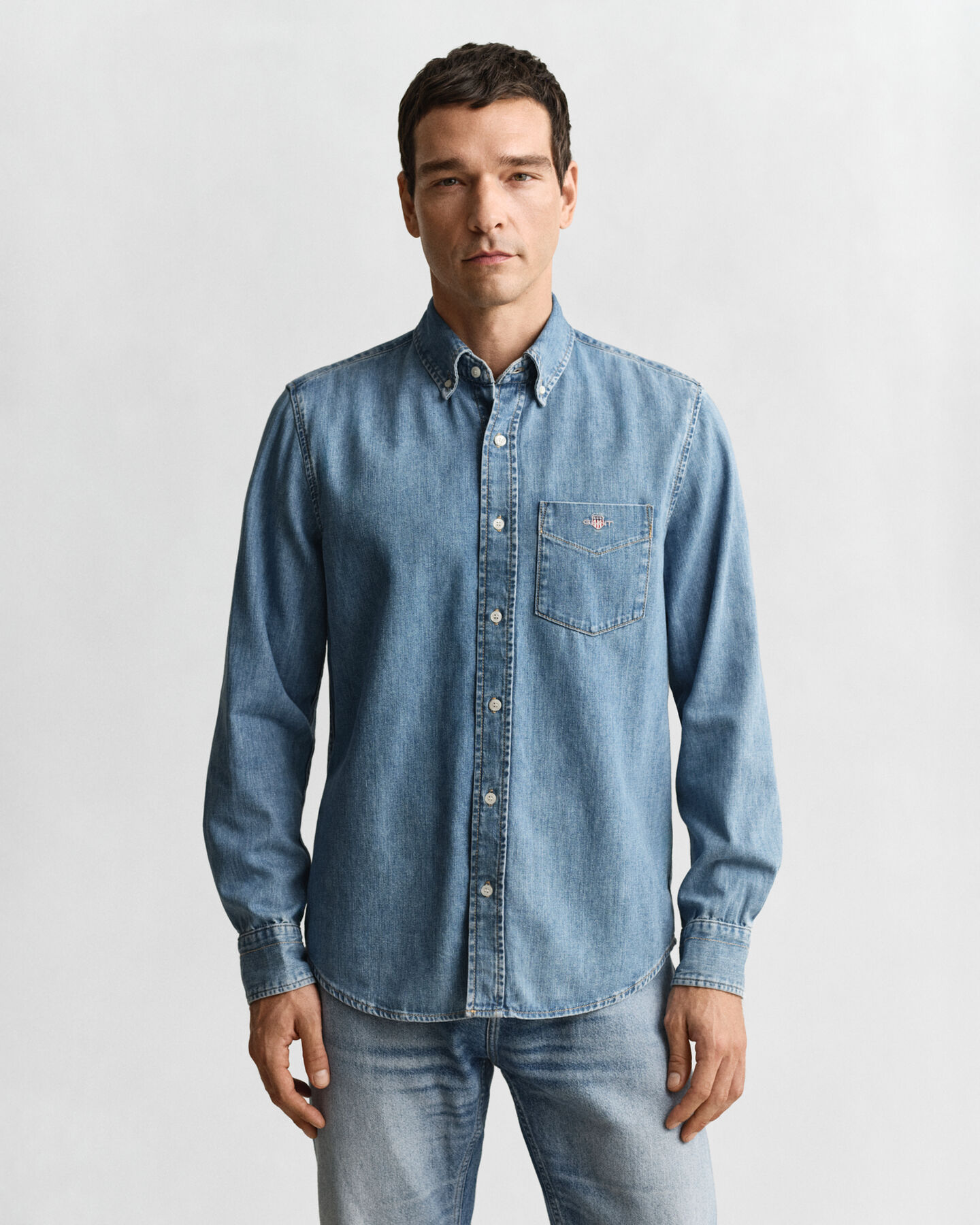 Chemise coupe regular en denim