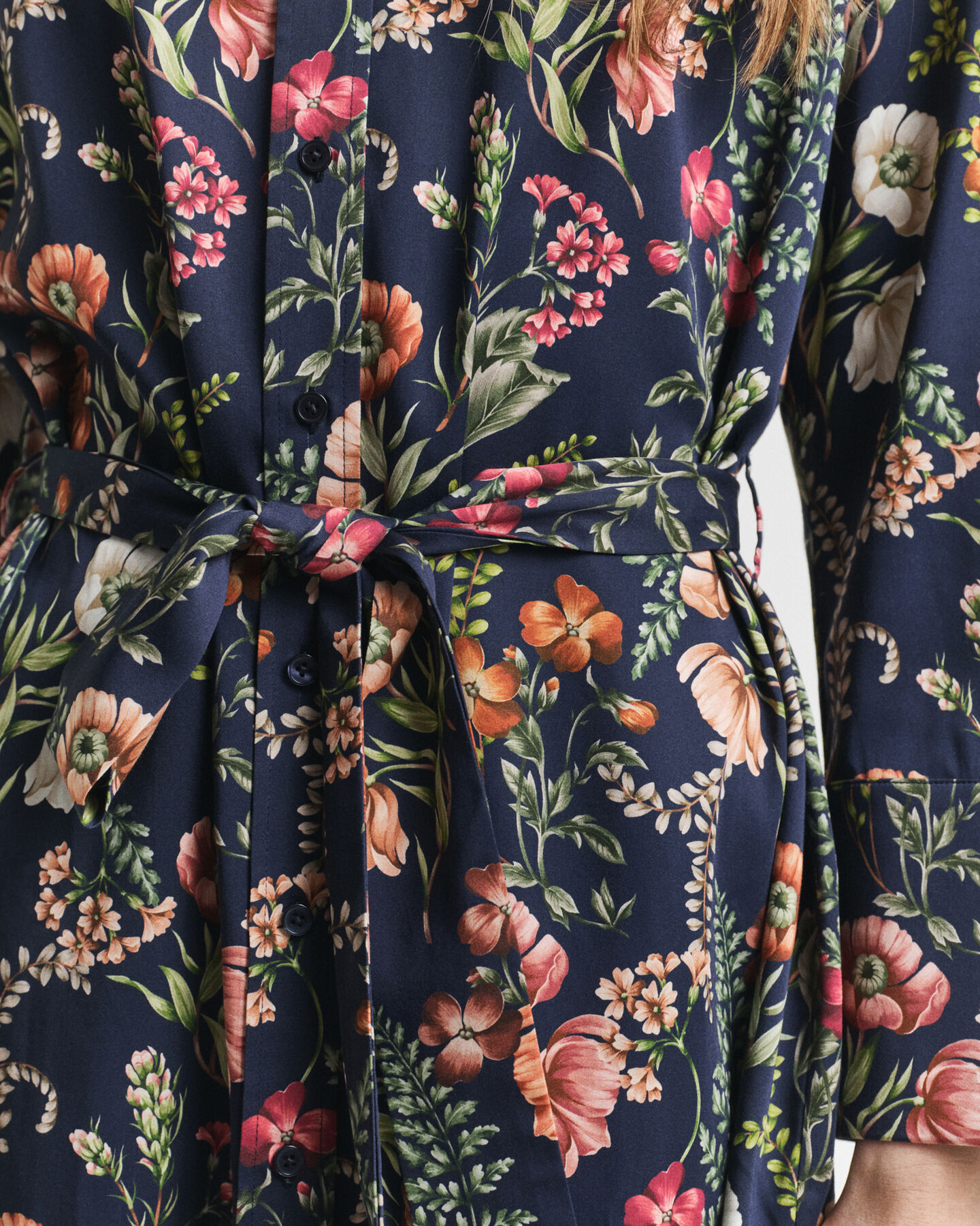 Hemdjurk met bloemenprint van viscose