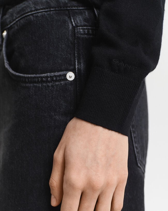 Trui met ronde hals van extra fijne merinoswol