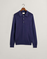 Pull fa&ccedil;on polo en viscose brillante