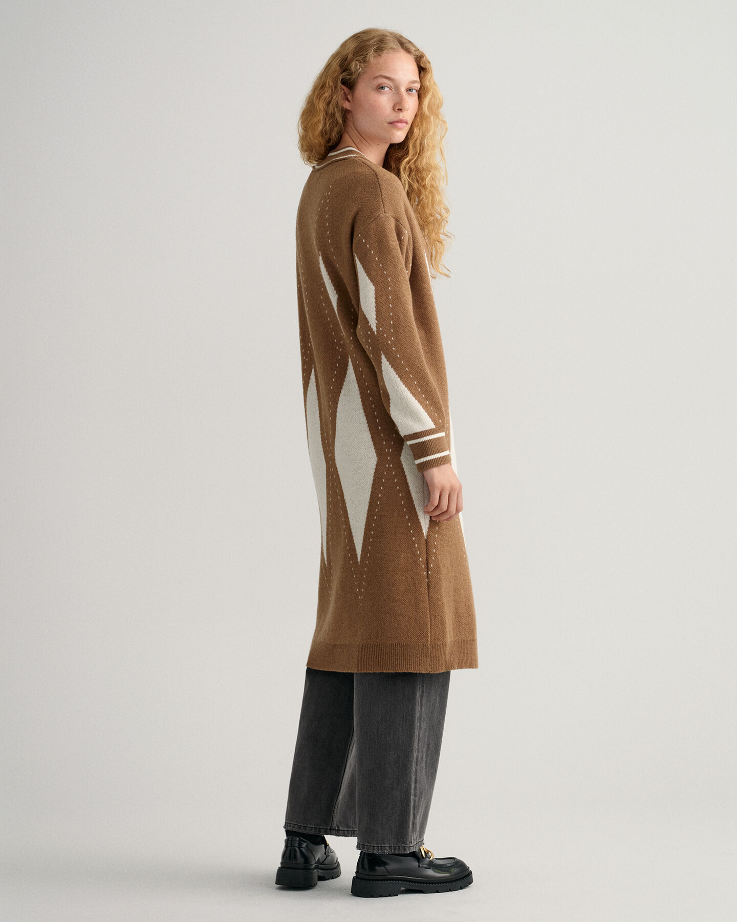 Cardigan long Argyle